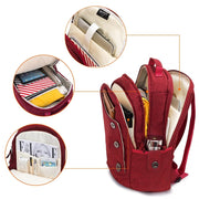 rivet detail laptop backpack, view 10 - MRSLM