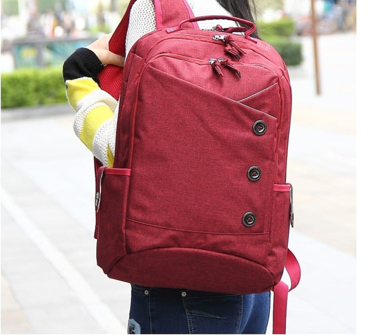 rivet detail laptop backpack, view 7 - MRSLM