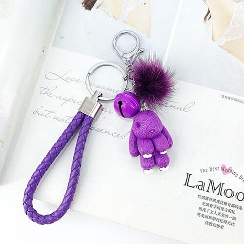 Cute Rabbit Fluffy Keychain