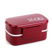 large capacity double layer plastic lunch box, view 5 - MRSLM