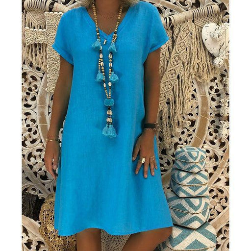 women's summer loose dress, view 2 - MRSLM