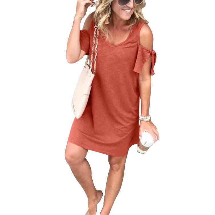 slim solid color knit dress, view 2 - MRSLM