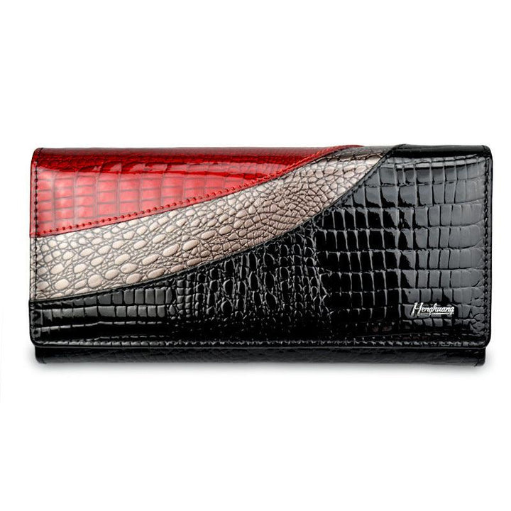 Top layer cowhide patent leather wallet - MRSLM