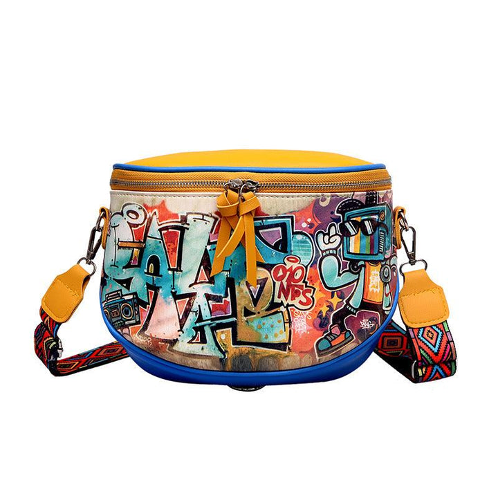 Women's Bag Wide Band Waist Bag Letter Single Shoulder Diagonal Bag Backpack - MRSLM