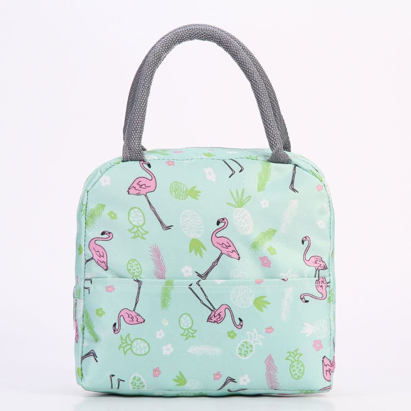 patterned lunch bag with zipper - MRSLM