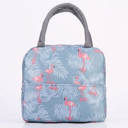patterned lunch bag with zipper, view 5 - MRSLM