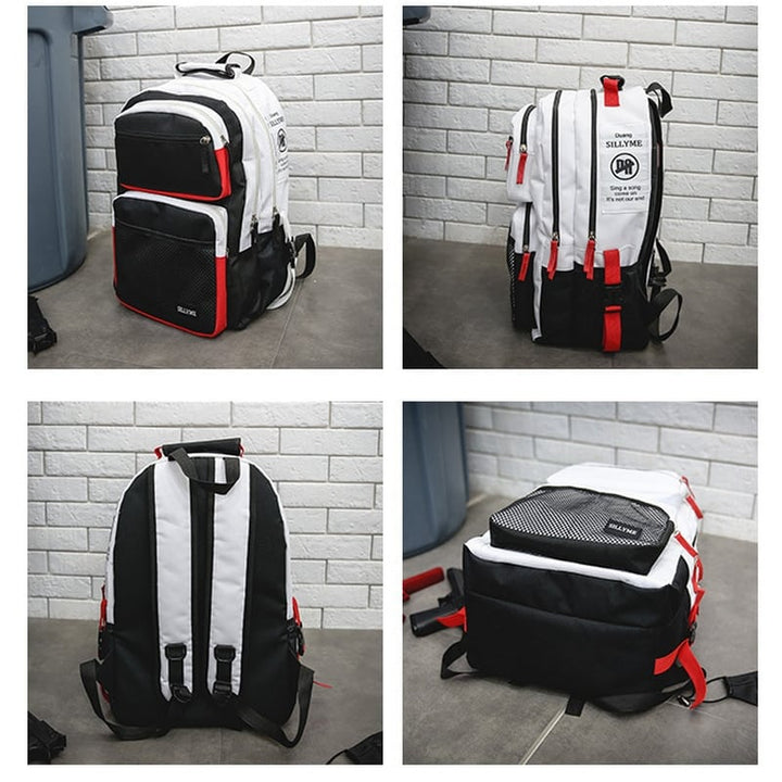 Men's Contrast Design Travel Backpack