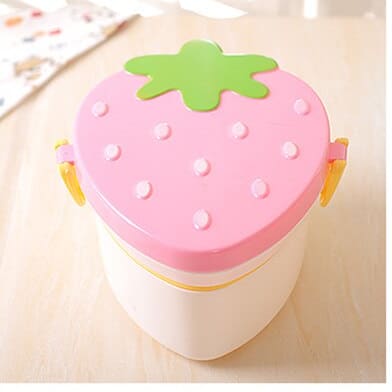 strawberry lunch box, view 2 - MRSLM