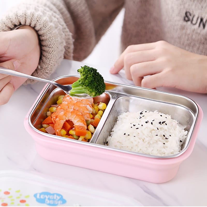 Leakproof Stainless Steel Lunch Box for Kids