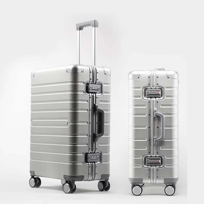 Wheeled Aluminum Travel Suitcase