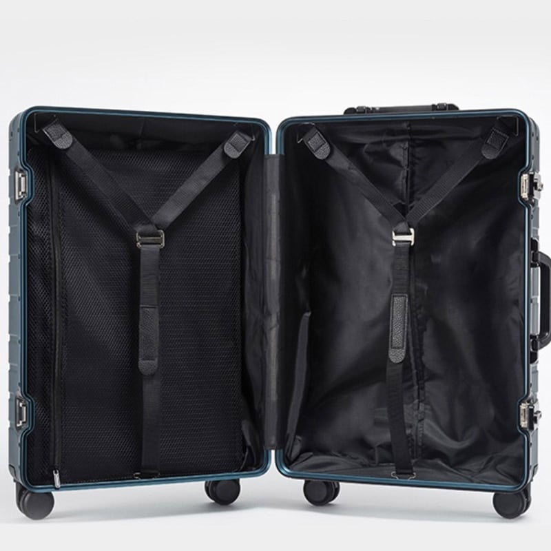 wheeled aluminum travel suitcase, view 10 - MRSLM