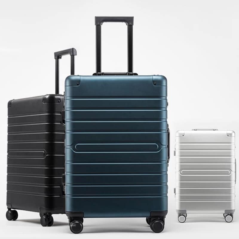 wheeled aluminum travel suitcase, view 8 - MRSLM