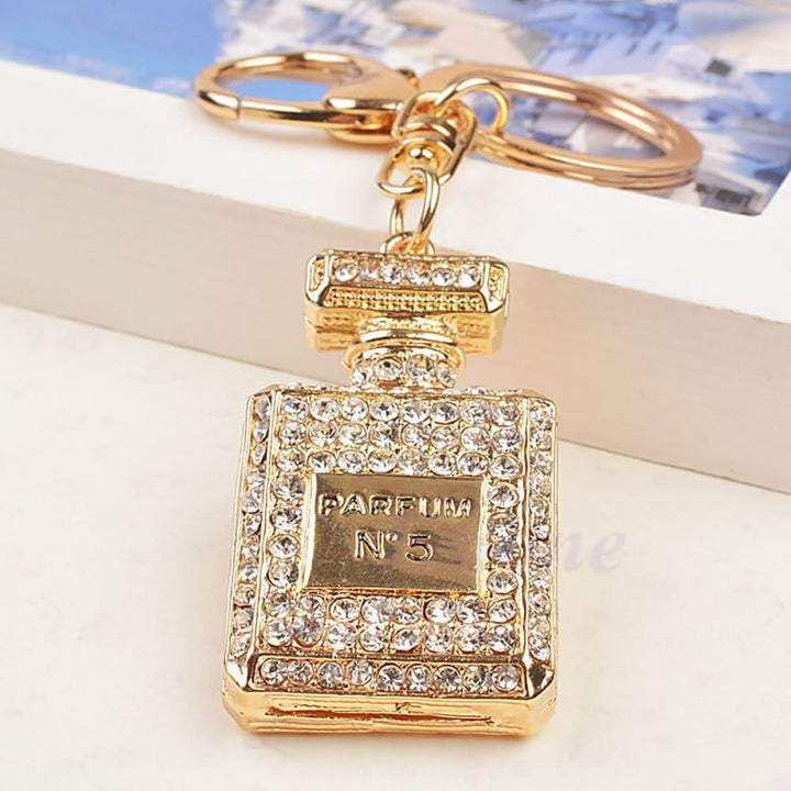 Fragrance Bottle Shaped Keychain