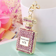 fragrance bottle shaped keychain, view 3 - MRSLM