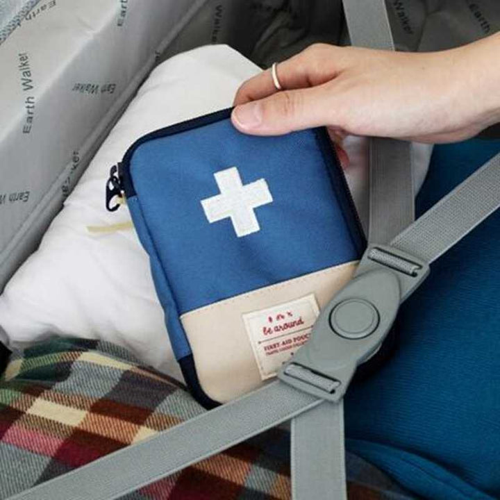 Portable Useful Cross Print First Aid Travel Bag