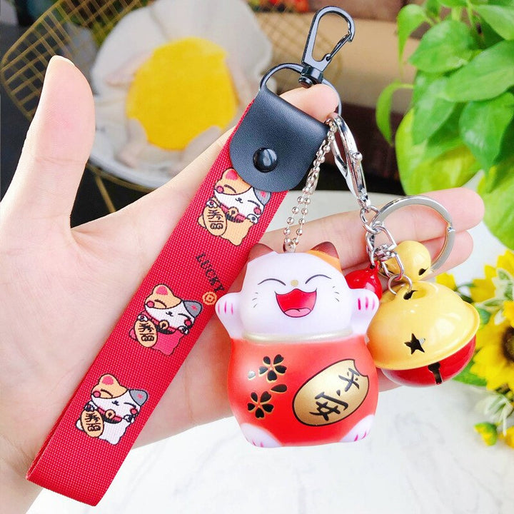 Cartoon Lucky Cat Key Chain