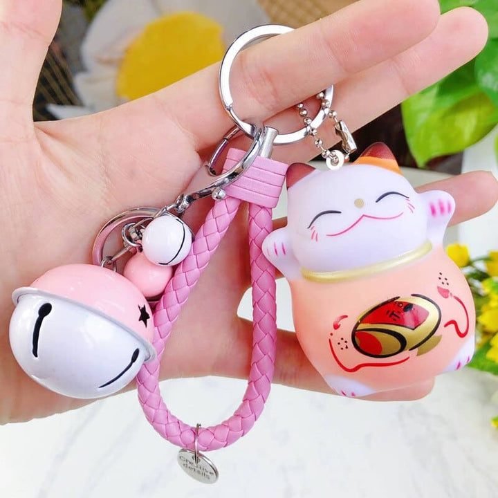 Cartoon Lucky Cat Key Chain