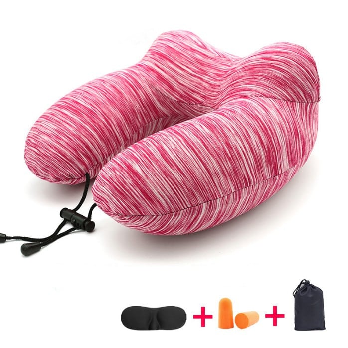 u-shaped travel neck pillow set, view 3 - MRSLM