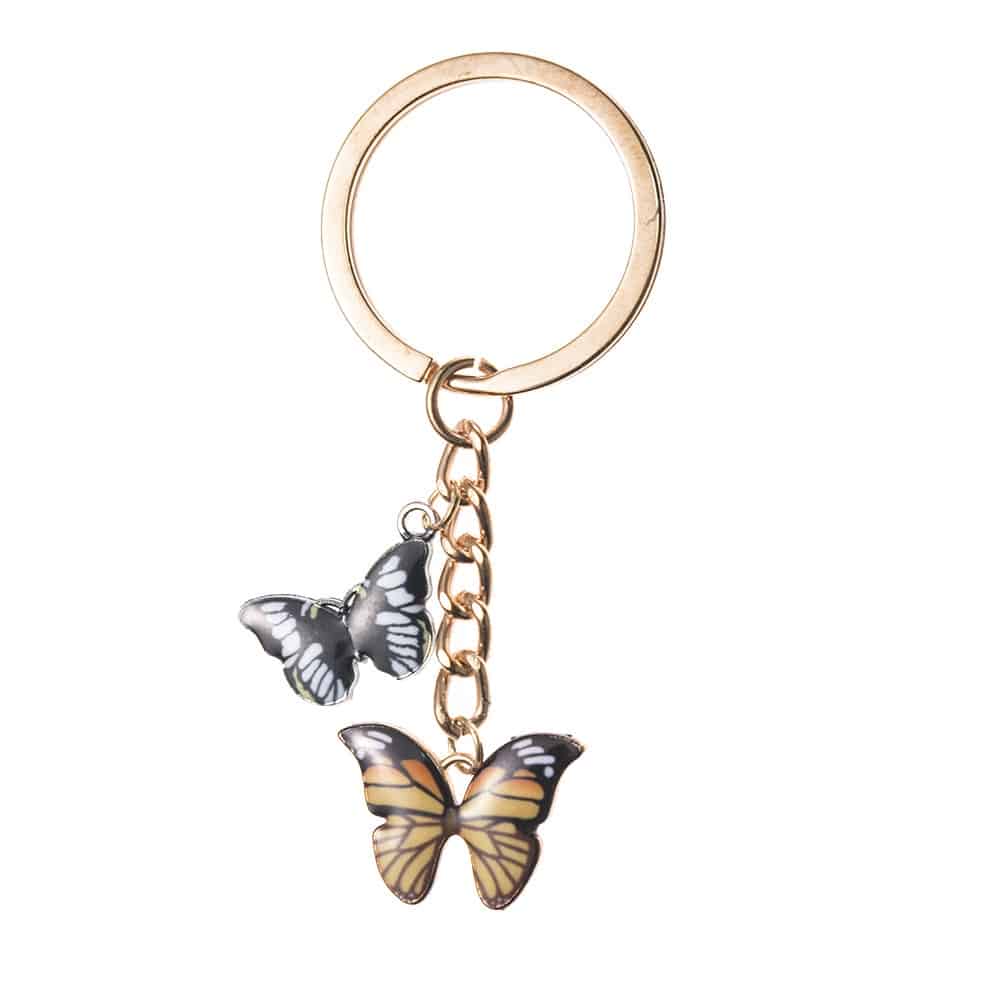 Colorful Double Butterfly Keychain