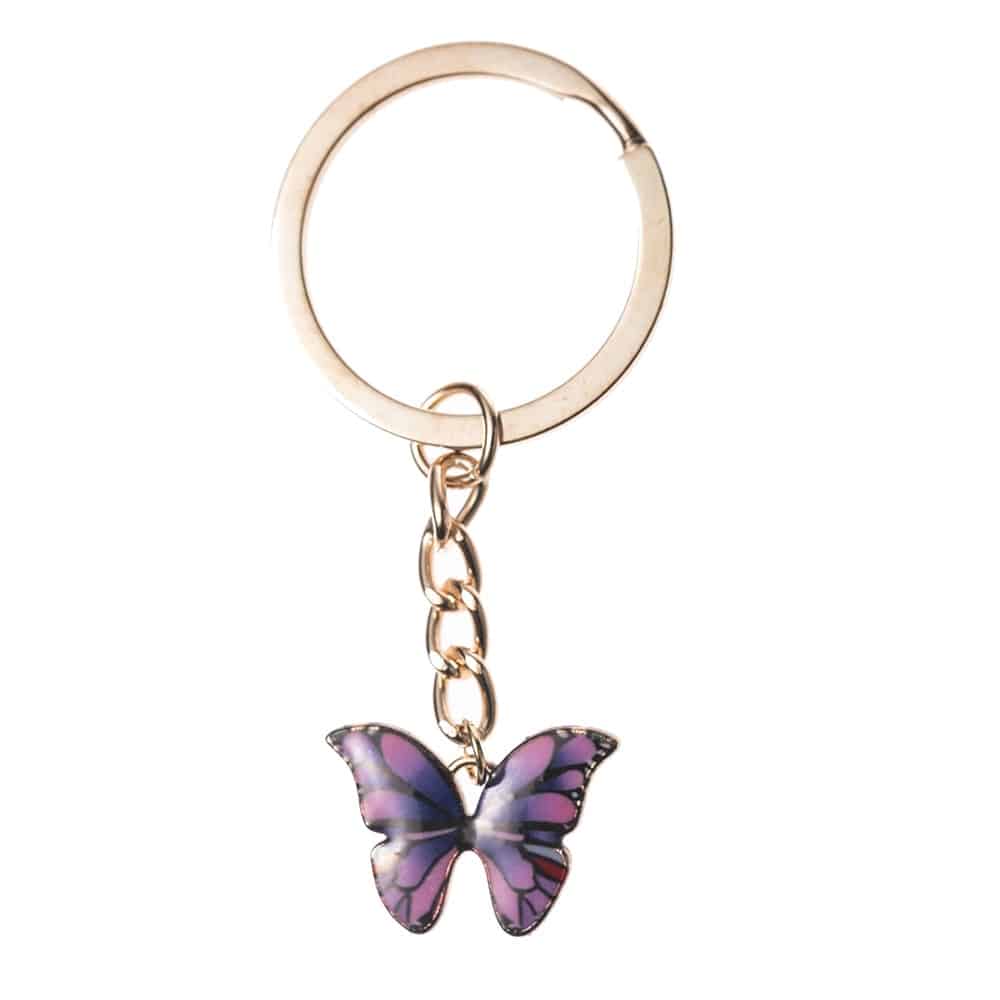 Colorful Double Butterfly Keychain