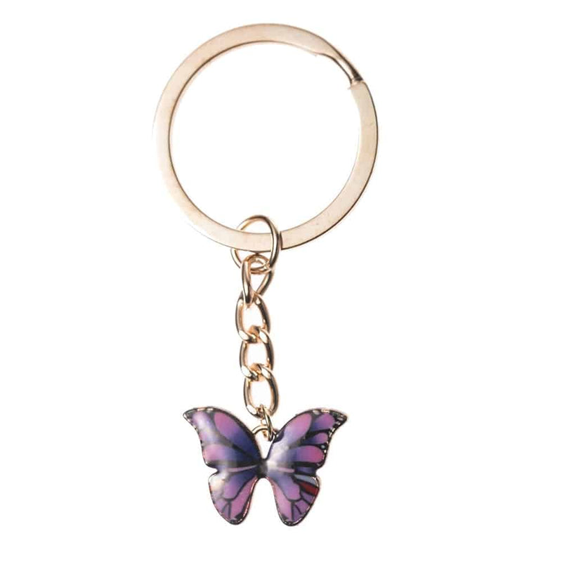Colorful double butterfly keychain, view 7 - MRSLM