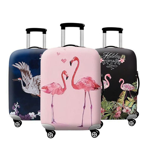flamingo print suitcase cover - MRSLM