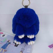 Large fluffy rabbit key ring, view 15 - MRSLM