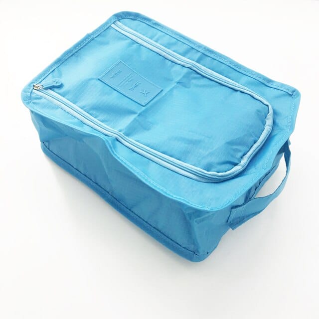 Waterproof Colorful Nylon Travel Shoes Storage Bag with Zipper