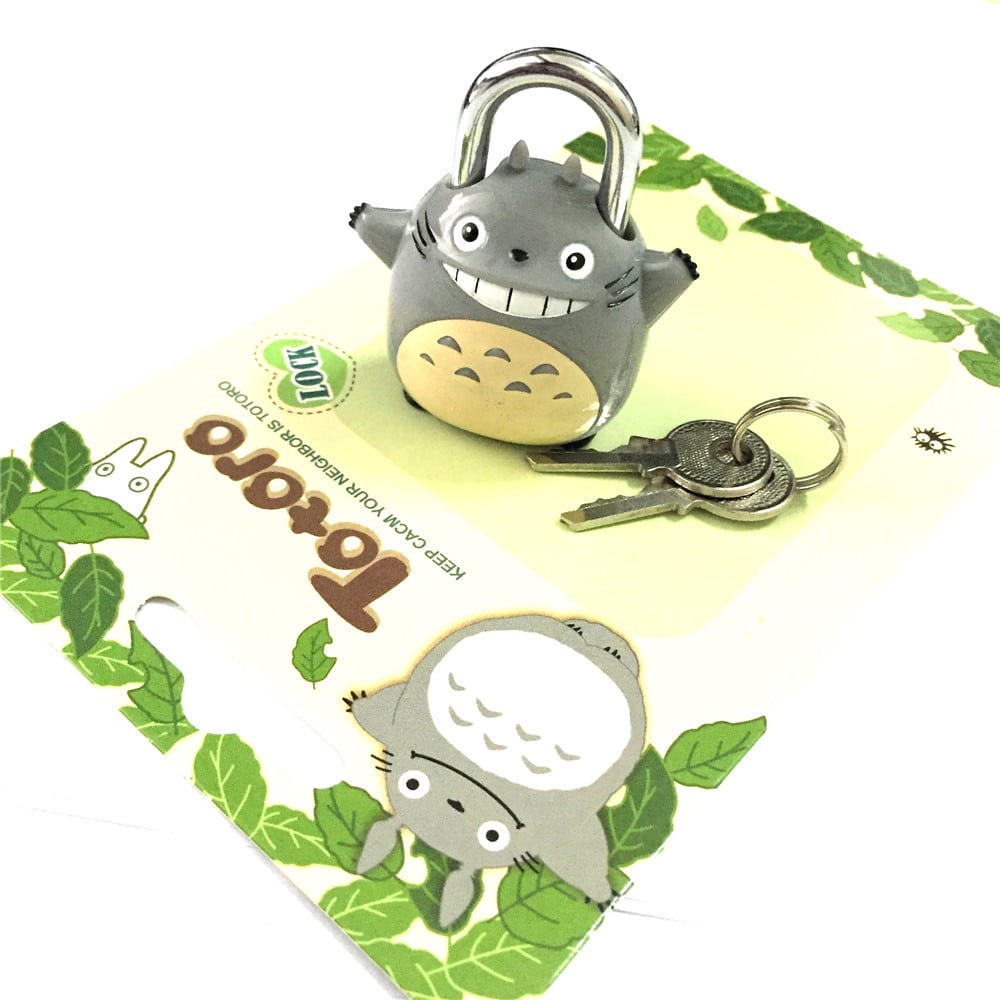 Funny Totoro Travel Bag Lock & Keys