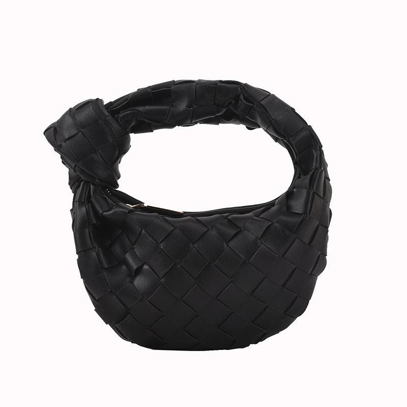 woven small round macaron bag, view 6 - MRSLM