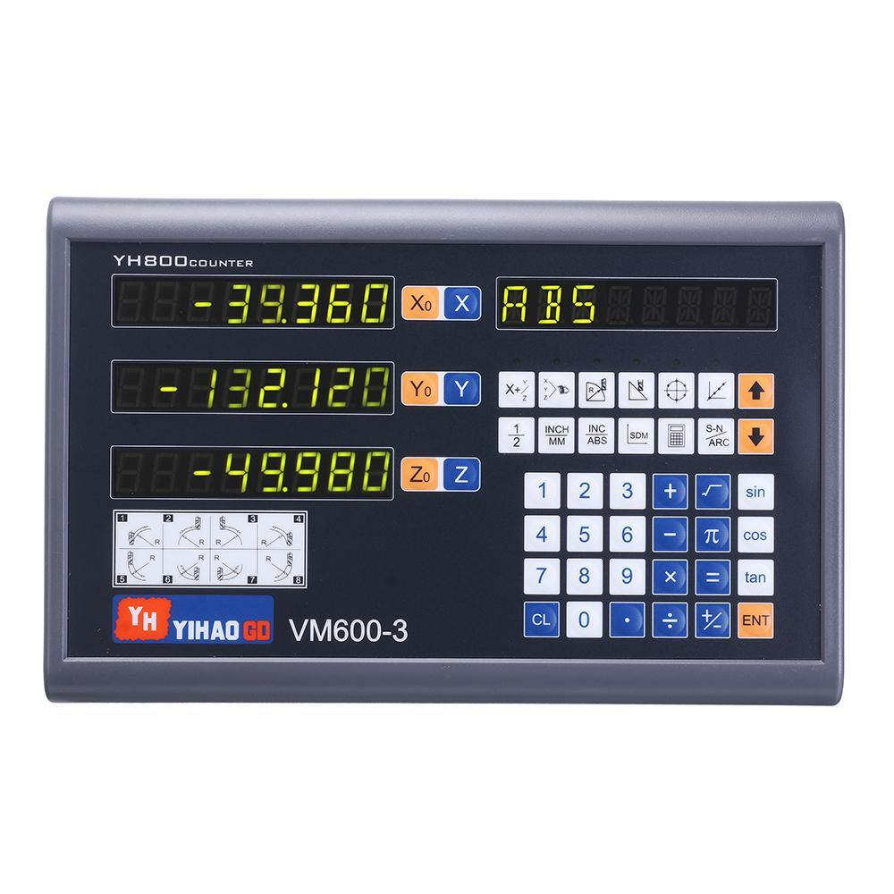 YIHAOGD YH 2/3 Axis Grating CNC Milling Digital Readout Display DRO / TTL 50-1100mm Electronic Linear Scale Encoders Lathe Tool - MRSLM