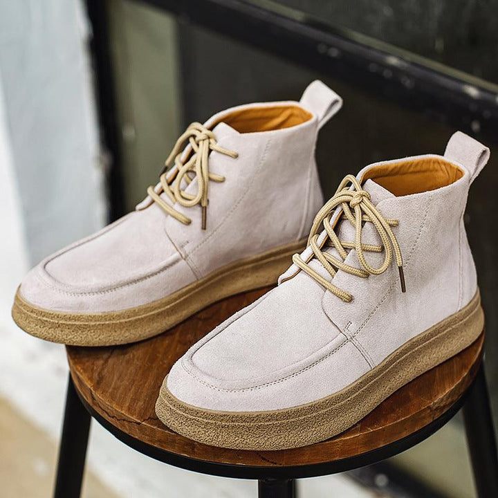 Men's Autumn And Winter Casual High-top Men's Shoes Retro Tooling Boots - MRSLM