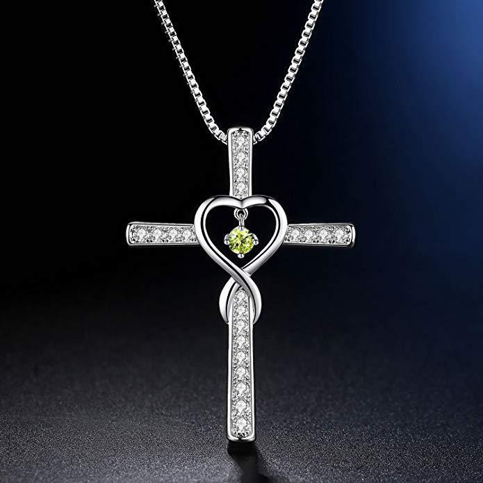 Fashion Cross Religious Belief Inlaid Zircon Pendant - MRSLM