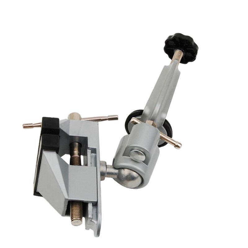 Aluminum Alloy 360 Degree Rotating Mini Vise Tool Home Use Small Jewelers Hobby Clamp On Table Bench Vice Lathe - MRSLM