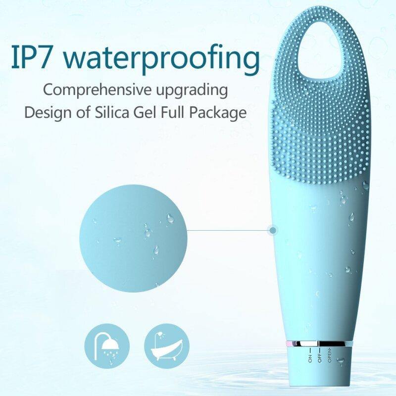 Waterproof Silicone Electric Facial Cleansing Brush Face Cleaning Mini Massage Brush Washing Machine Silicon Cleansing Tool Beauty Machine - MRSLM