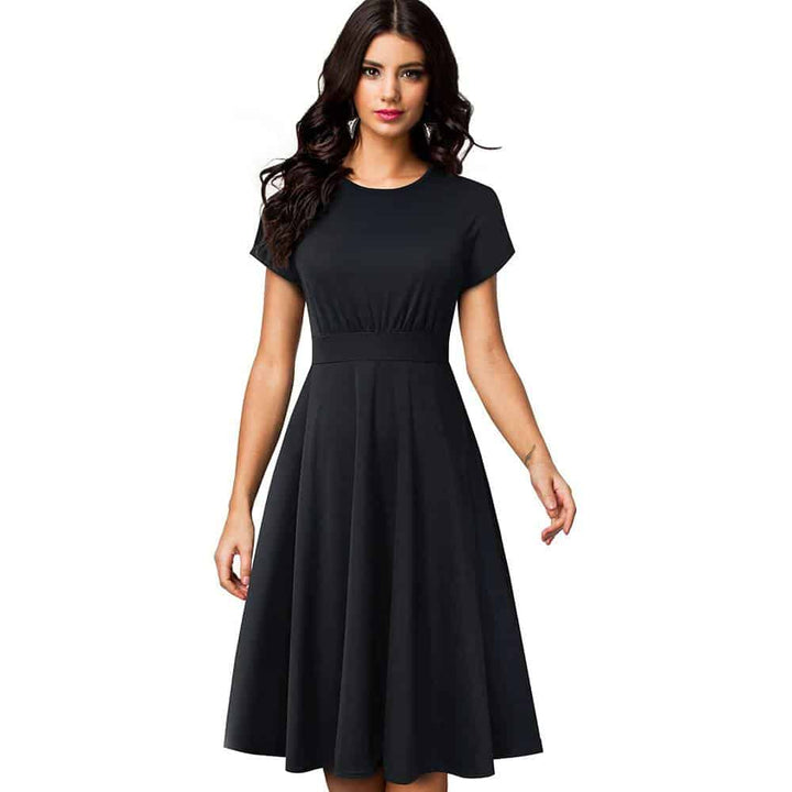 Floral Printed Pleated A-Line Dress for Women