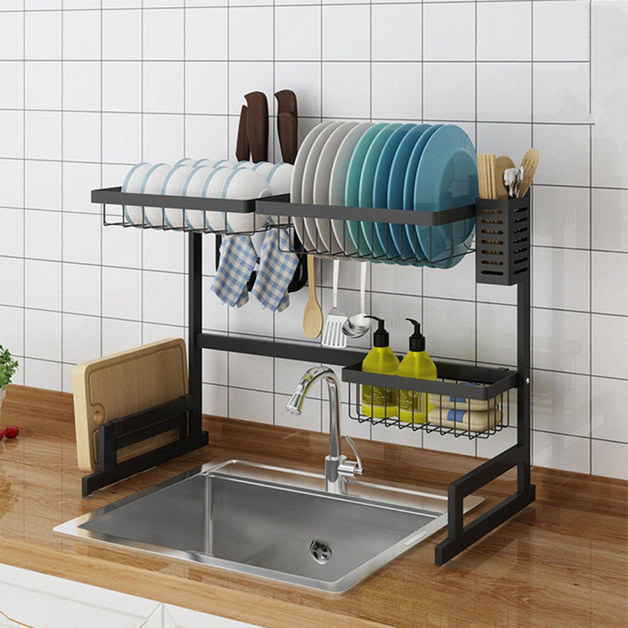 Dish Drying Rack Over Sink Display Drainer Kitchen Utensils Holder US Stock - MRSLM