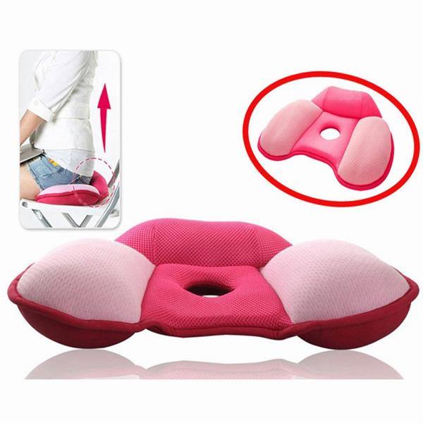 Cotton Slow Rebound Massage Cushion Breathable Sofa Office Round Beautify Hip Cushion - MRSLM