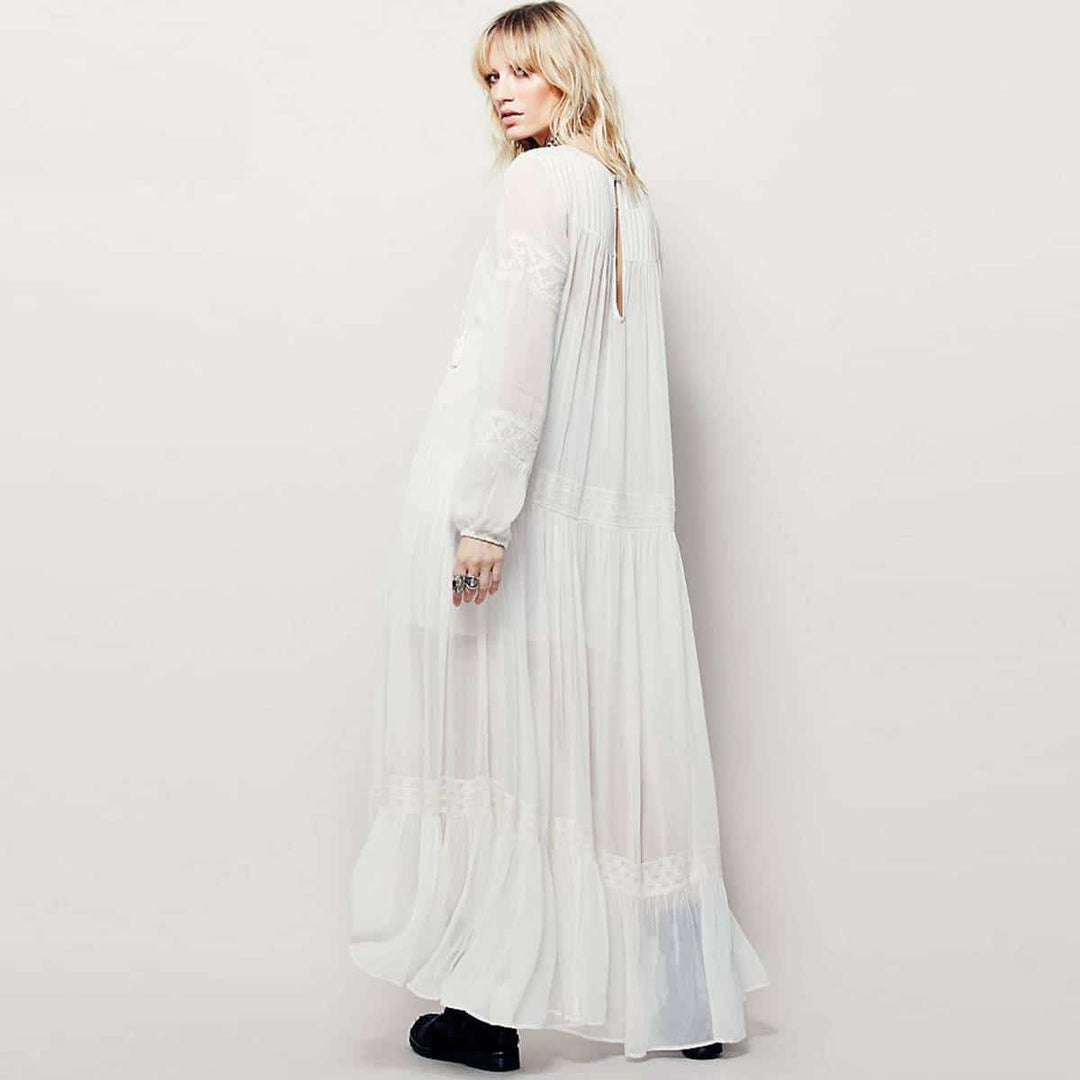 Vintage Women's Dress with Long Sleeves