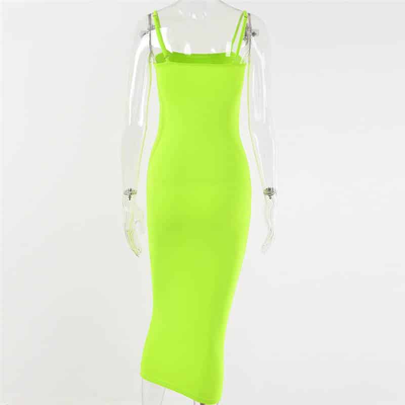 Women's Spaghetti Strap Backless Maxi Dress