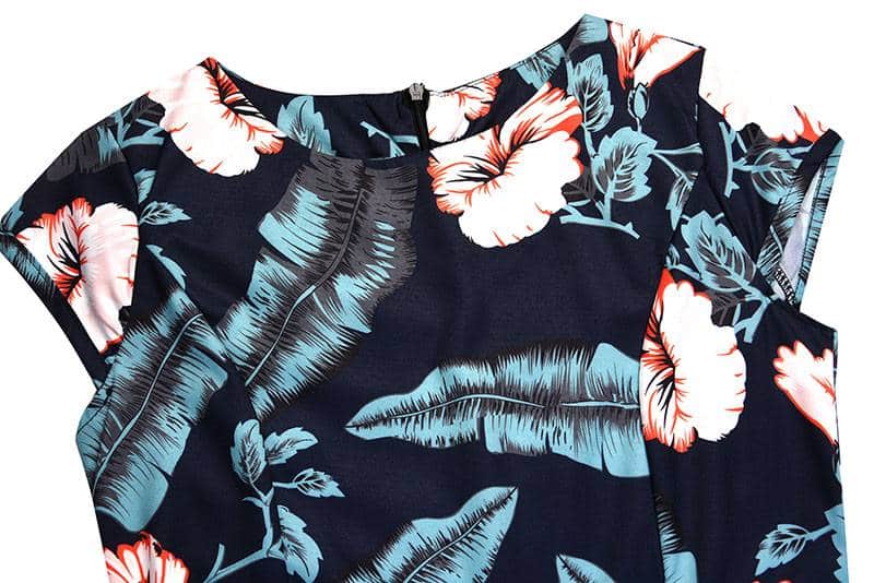 Women's Vintage Floral Printed Dress