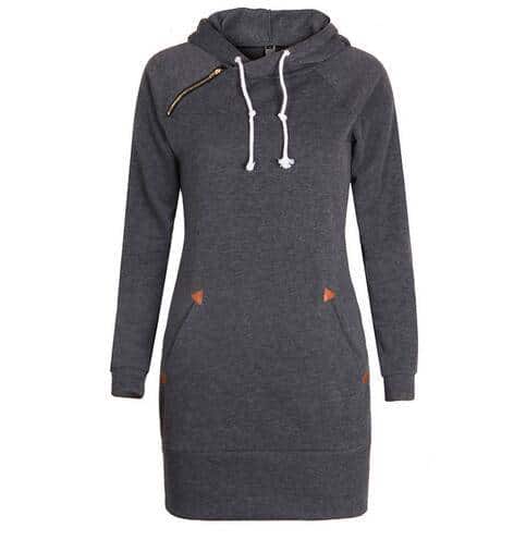 Women's Warm Hooded Dress