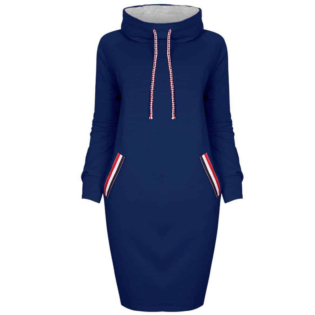 Women's Sport Style Striped Trim Dress