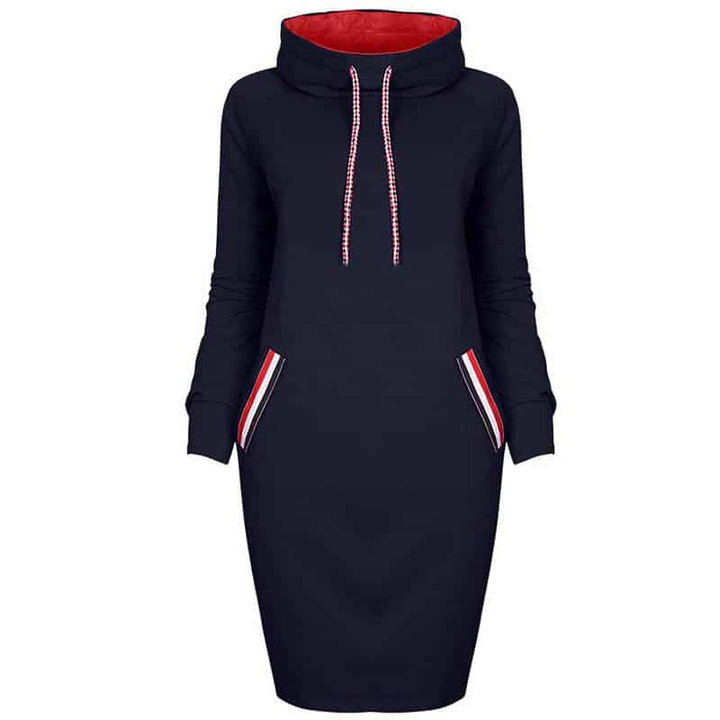 Women's Sport Style Striped Trim Dress