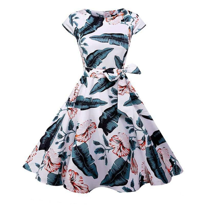 Women's Vintage Floral Printed Dress