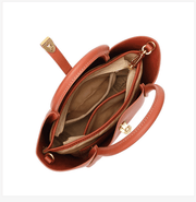 Women's retro leather bucket bag, view 9 - MRSLM