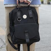 black polyester shoulder bag, view 3 - MRSLM