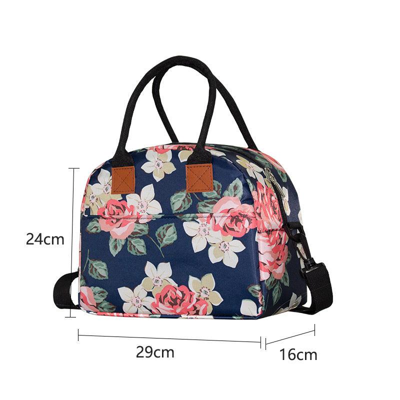 large oxford cloth insulated lunch bag, view 4 - MRSLM