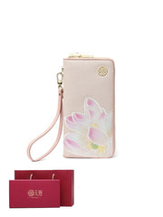 Ladies ethnic style zipper wallet, view 3 - MRSLM