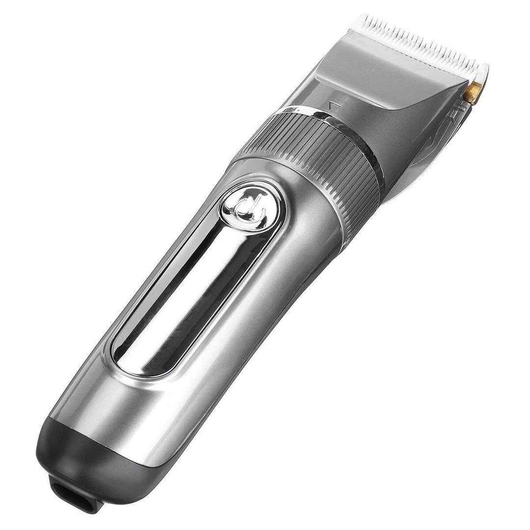 Men's Electric Digital display Hair Clipper USB Rechargeable Hair Shaver W/ 6 Limit Combs - MRSLM
